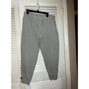 Charles River Apparel Womens Gray Jogger Sweatpants Fleece Lined Drawstring L